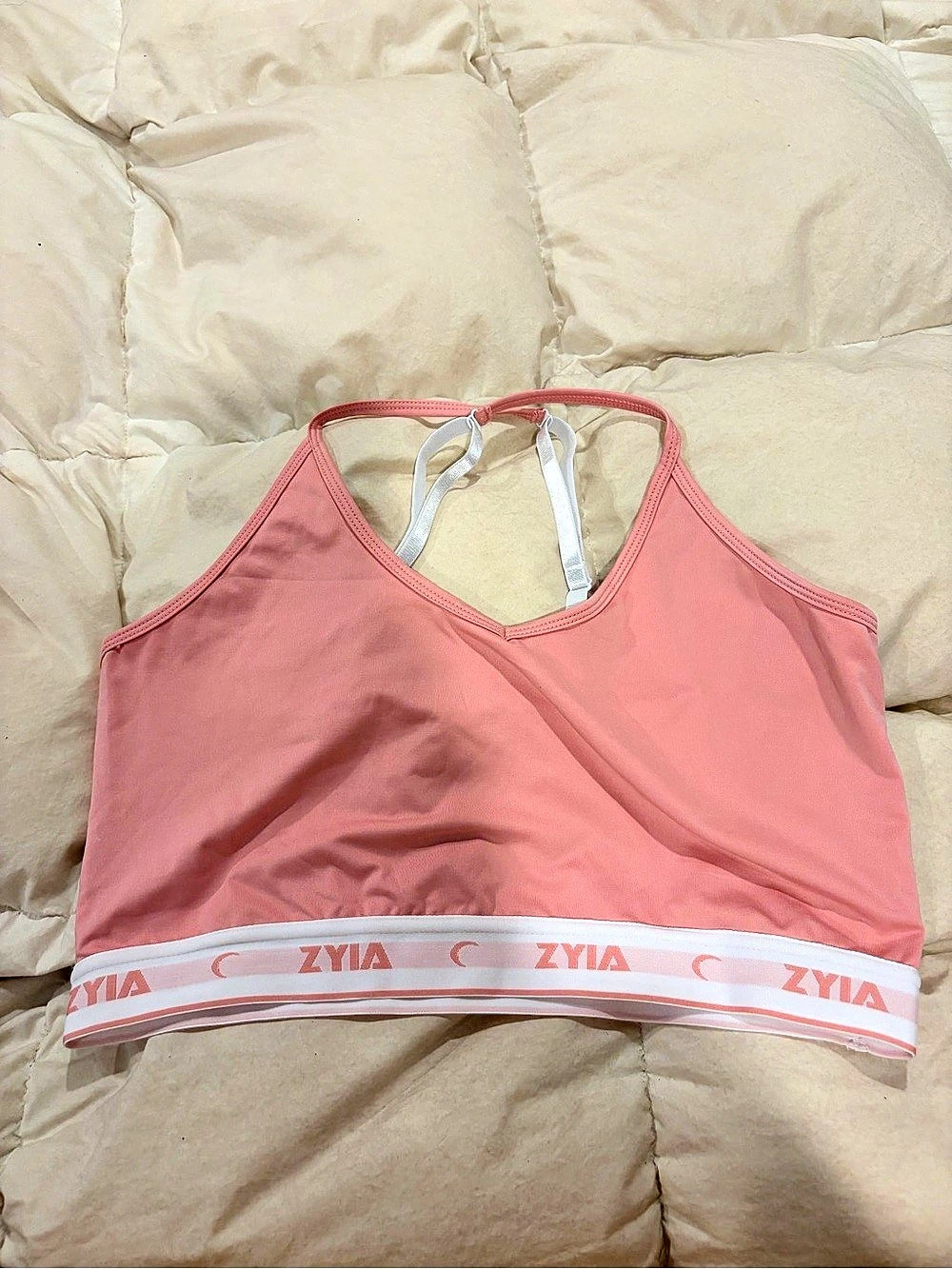 Zyia Active Comfort Strappy Bra Pink